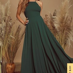 Mythical love maxi dress green